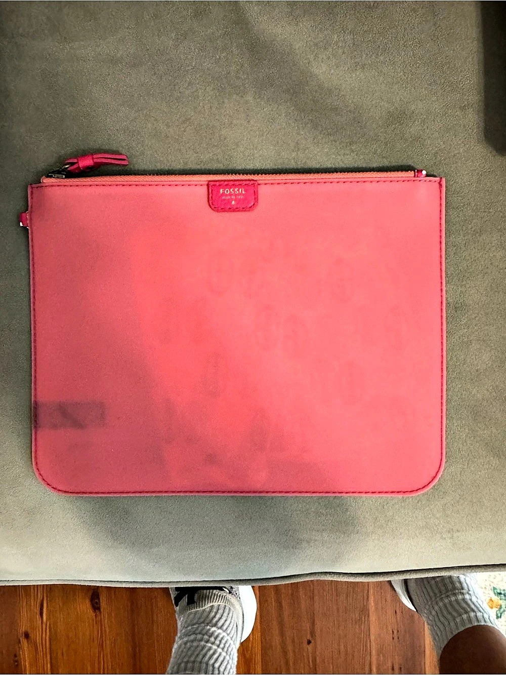 Fossil Pink Translucent Pouch